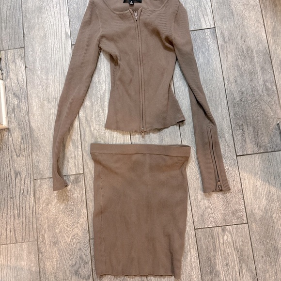 ✨NWOT” Hera Collection” Tan” Ribbed Set - Picture 8 of 10